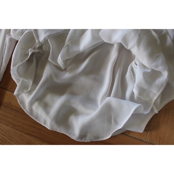 CAbi 118 Allure Sheer Sleeve Blouse Xs Preowned - Picture 8 of 9